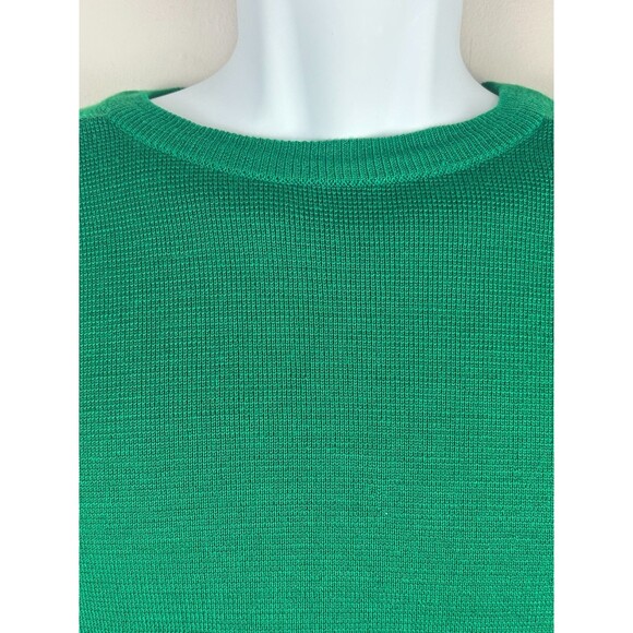 Vintage Christopher Rand Green with White Blue Chest Stripe Pullover Sweater M - Picture 7 of 12